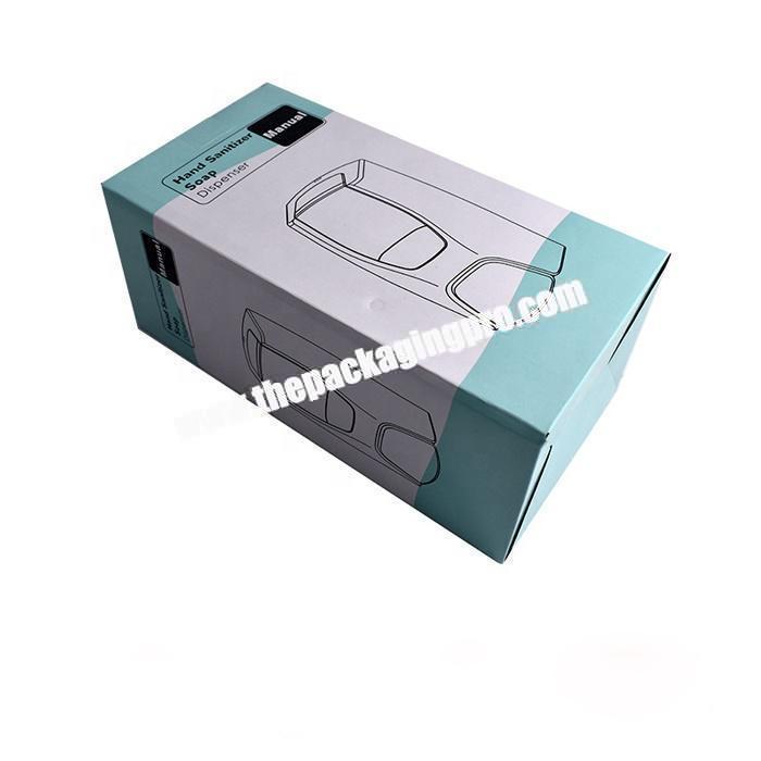 Custom glossy lamination corrugated paper glass packaging box