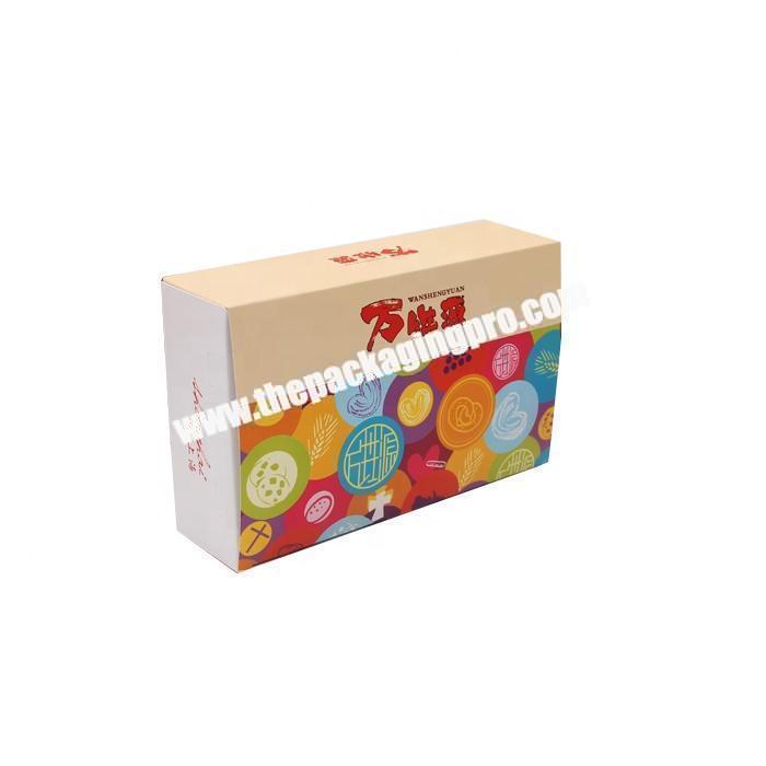 Custom glossy waterproof paper cardboard food packaging box