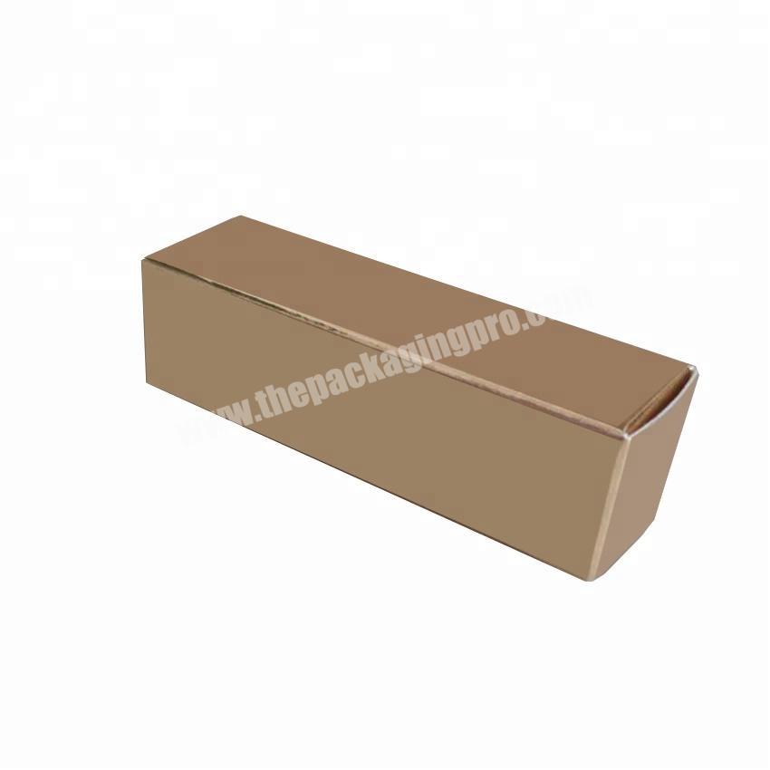 custom gold card paper liquid lipstick set gift storage packaging folding box