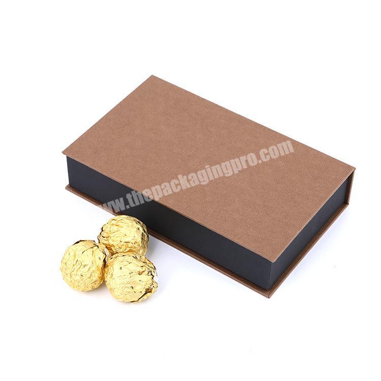 Custom Gold Foil Paper Food Packaging Luxury Chocolate Box Christmas Candy Corrugated Cardboard Carton Gift Box