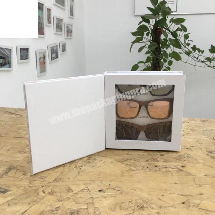 Custom gold logo paper cardboard sunglasses shipping  watch case storage box gift packaging box wholesale