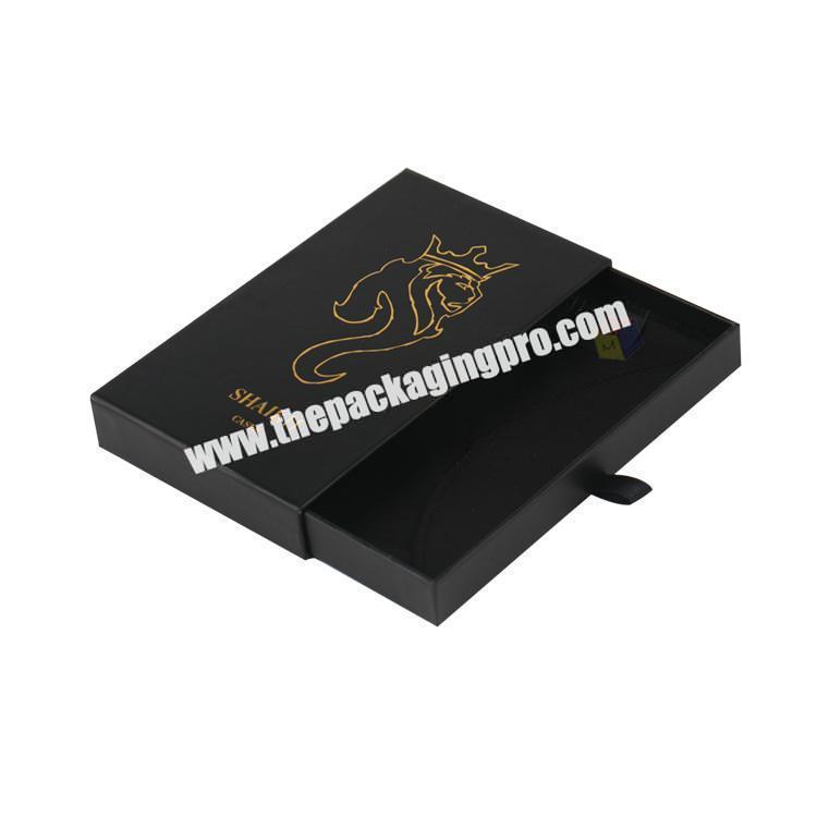custom gold stamping sliding  case packaging box phone