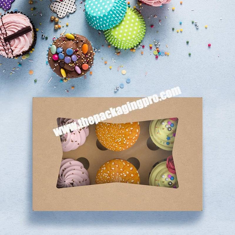 Custom good grade and Disposable Printed Paper Macaron Boxes with Pet Window Accept Custom Logo Printing