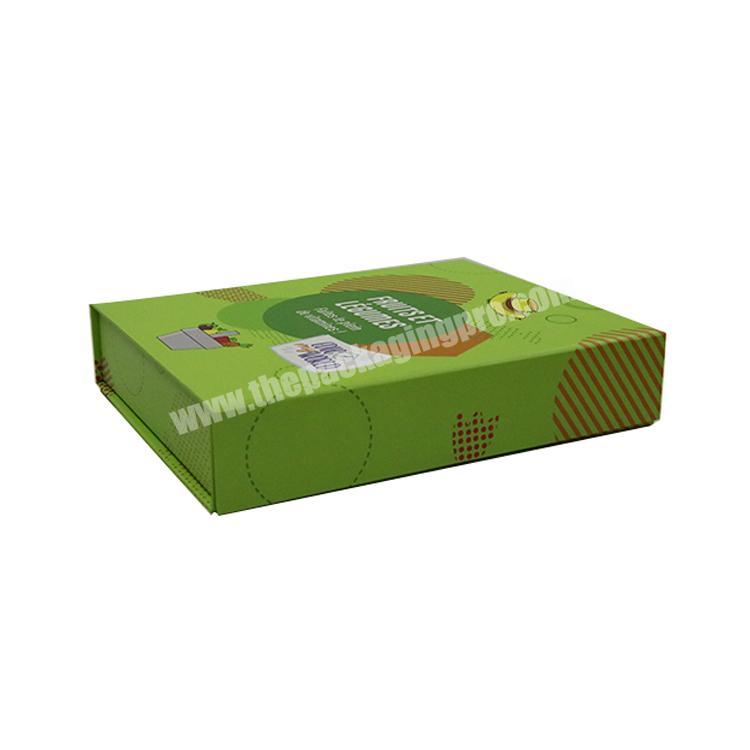custom green printed packing box gift packaging folding boxes cheap wholesale