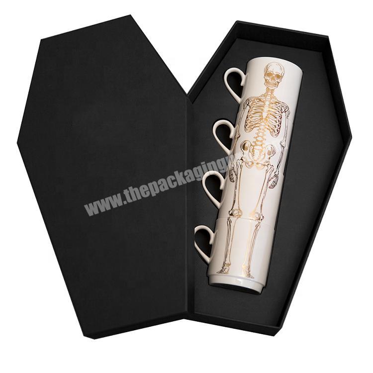 Custom Handmade Cardboard Coffin Shape Paper Gift Box