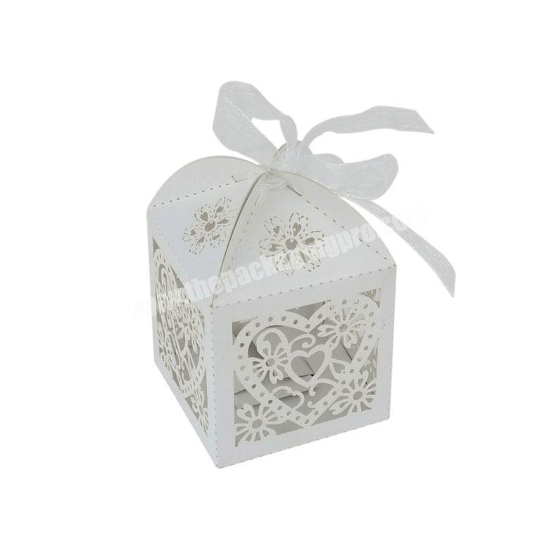 Custom handmade cheap price ribbon gift flower box