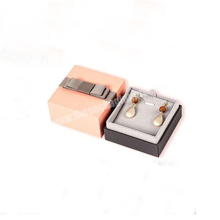 Custom Handmade printing paper ring earring gift packaging big jewelry box necklace box