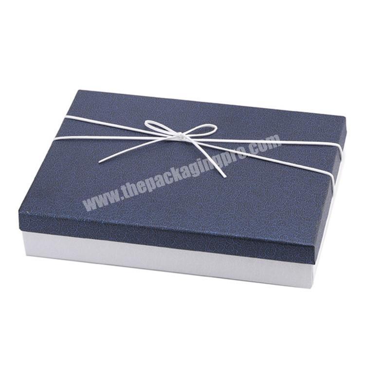 Custom handmade rectangle luxury gift packaging silk scarf box