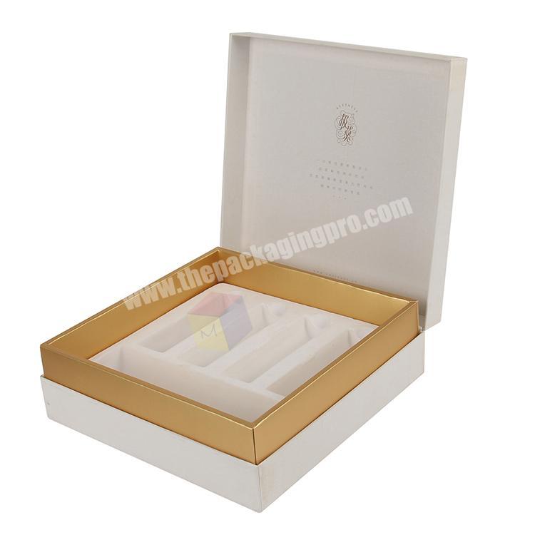 custom hard cardboard magnetic display cosmetic gift box