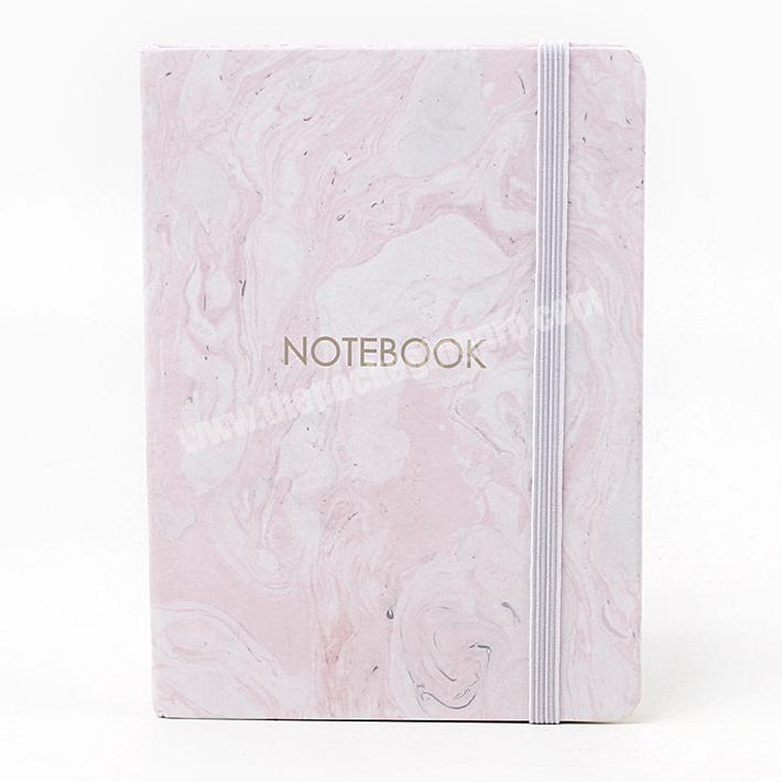 Custom hardcover paper notebook with elastic strap wholesale