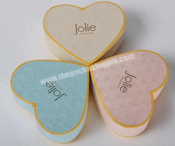 custom heart shape paper gift box packaging with lid cheap wholesale
