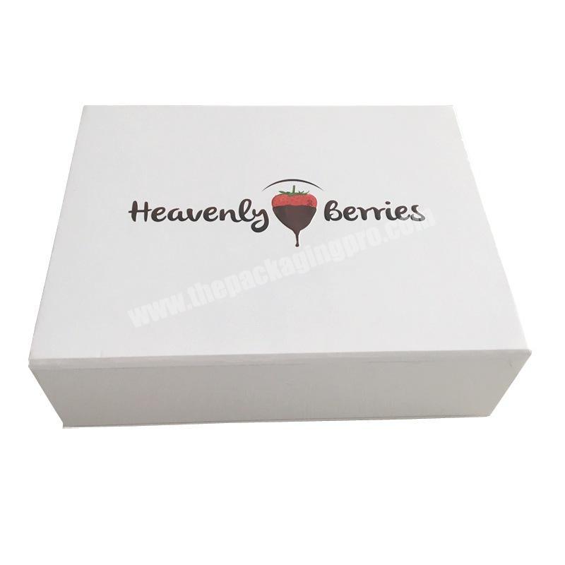 Custom high-end luxury cosmetic jewelry magnetic white gift packaging box