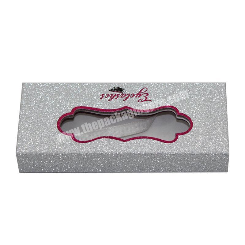 Custom High-end Tube Red Paper Gift Eyelash Boxes Magnetic Closure Packaging Paper insert Boxes