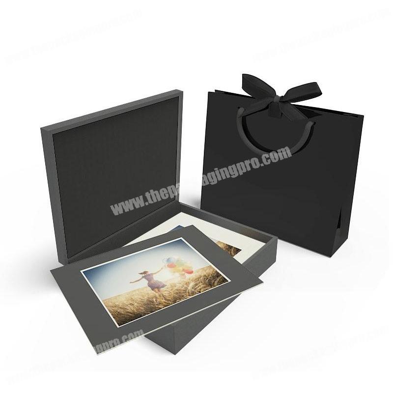 Custom High Quality Book Shape Magnetic Closure  Box For Gift Card And Thank You Card