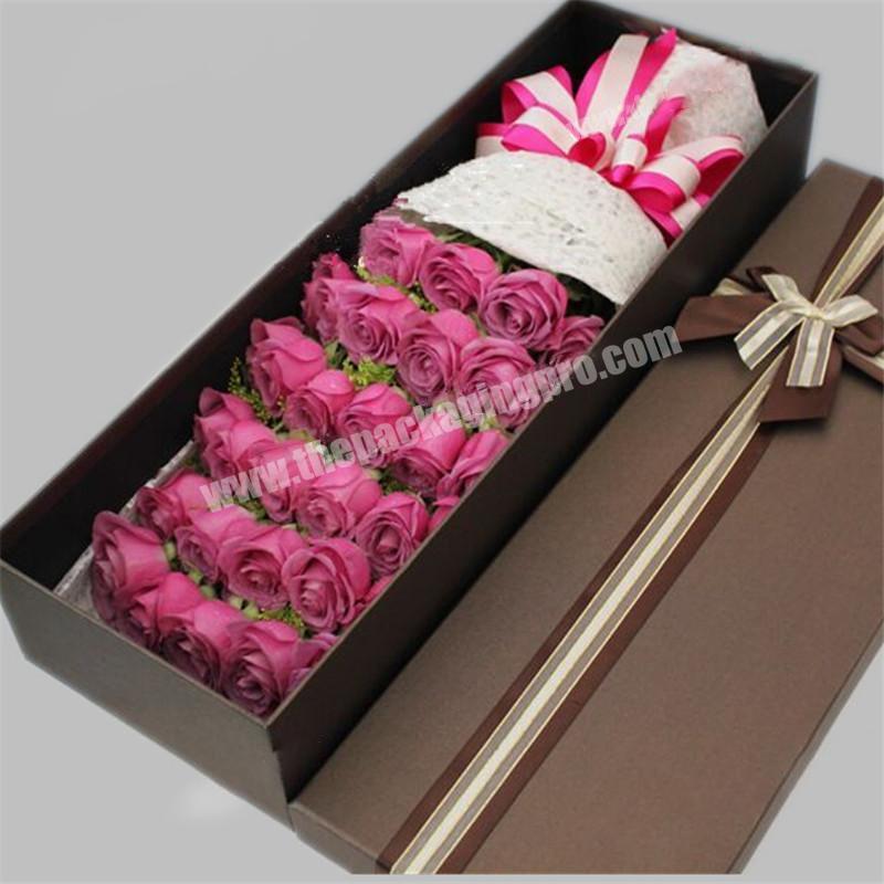 Custom High Quality Cardboard Paper Packing Boxes Gift Box For Preserved Roses