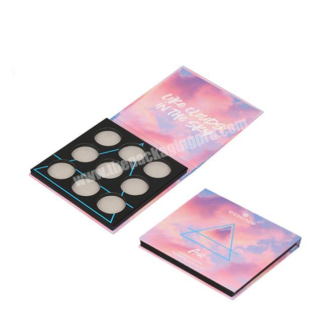 Custom High Quality Cosmetics Empty Eyeshadow Glitter Private Label Palette Eye Shadow Packaging Box
