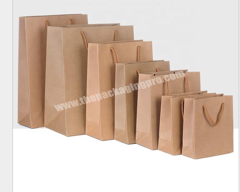 Custom High Quality Elegant Gift Bag Craft Packaging Bag and custom  handle paper bag