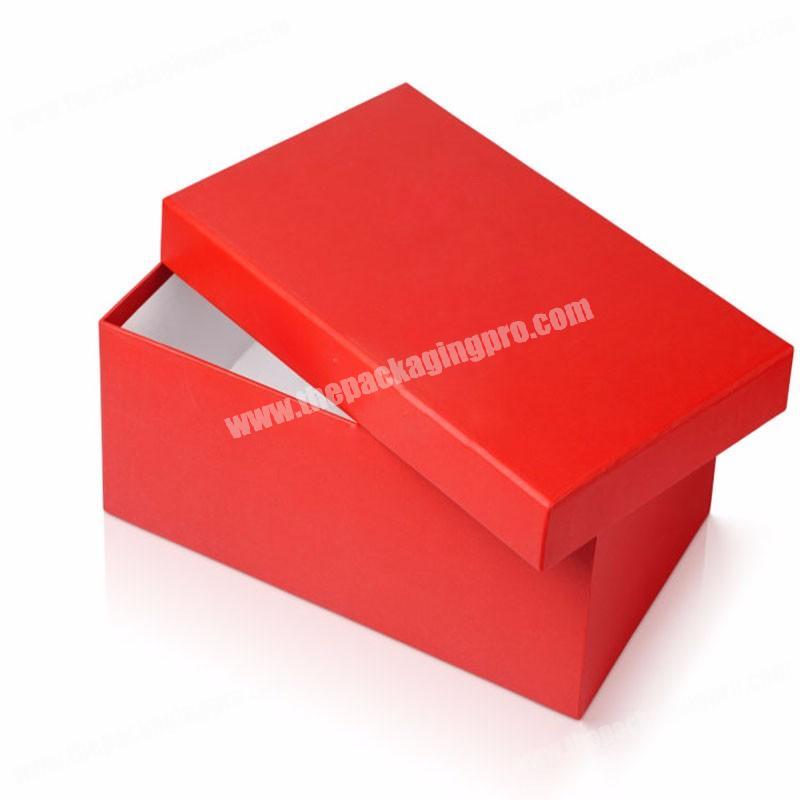 Custom High Quality Gift Packaging Full Color LOGO Printed Cardboard Box Shoe Box Packing