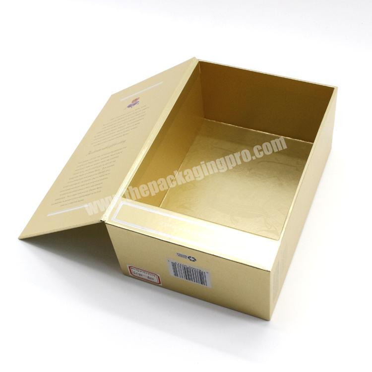 Custom High Quality Gold Luxury Perfume Packaging Box With Black Inserts