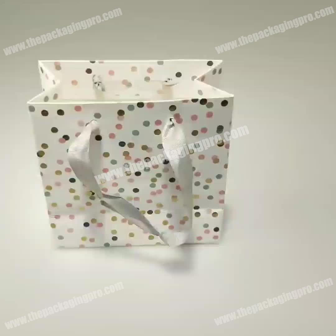 Custom High Quality Handmade Elegant Cheap Mini Gift Bag with Ribbon
