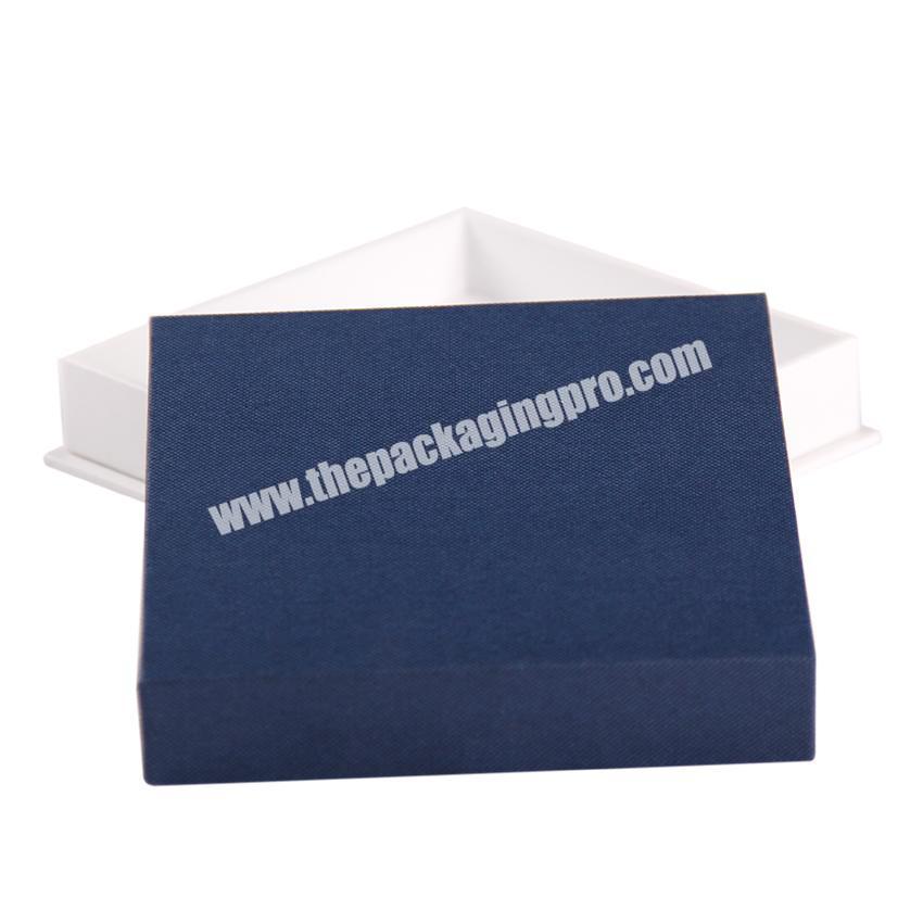 Custom high quality hard blue specialty paper box luxury t shirt mailer packaging box