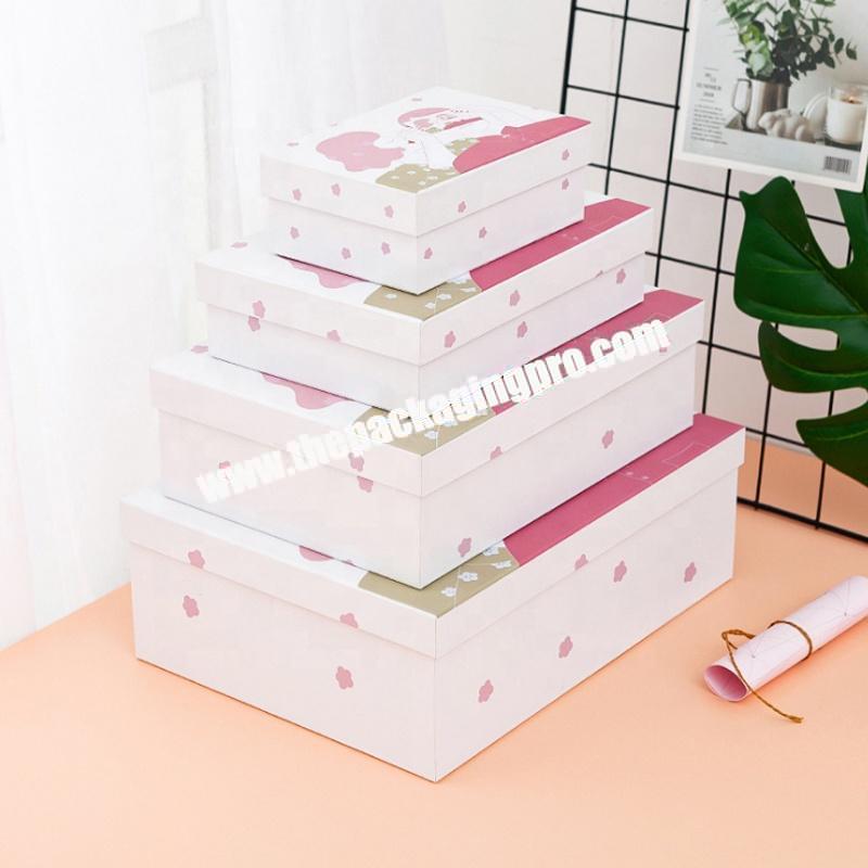 Custom High quality large pink cardboard box