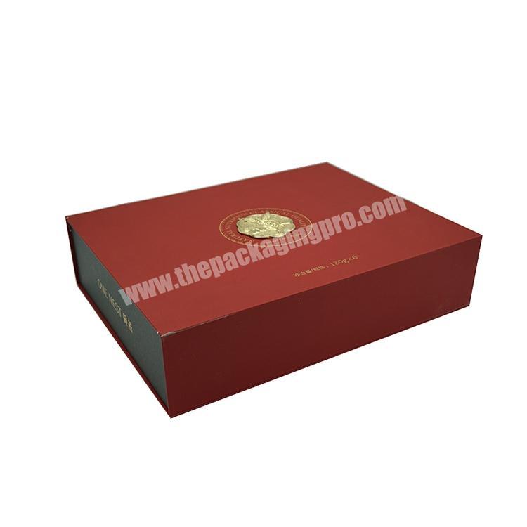 Custom High Quality Magnet Black Cosmetic Folding Paper Box