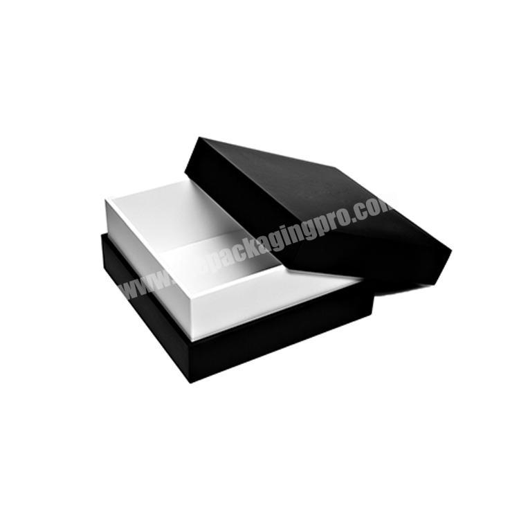 Custom high quality matte black cardboard packaging box with private logo