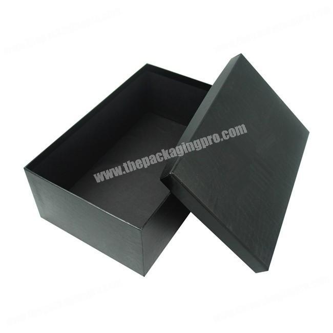 Custom high quality men's shoe packaging box with lid