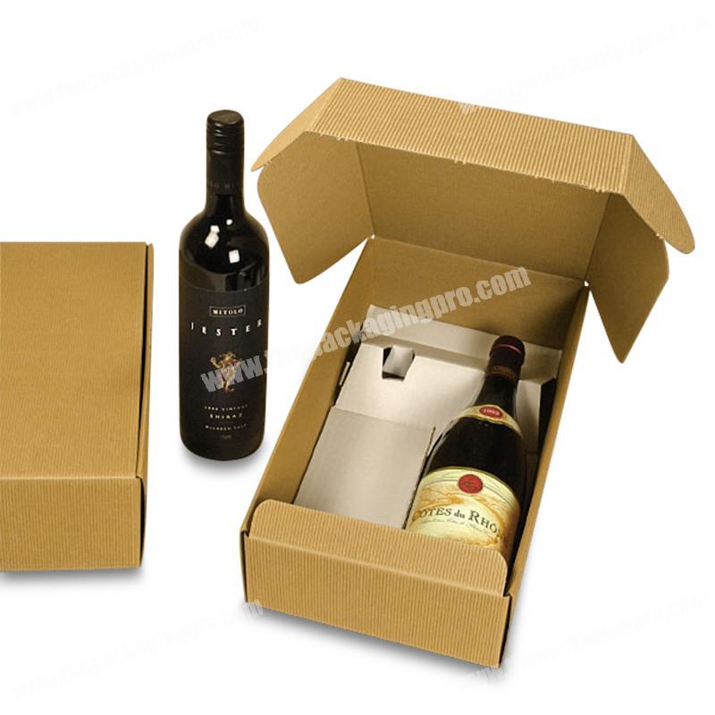 Custom high quality paper packaging flat folding rum wine box