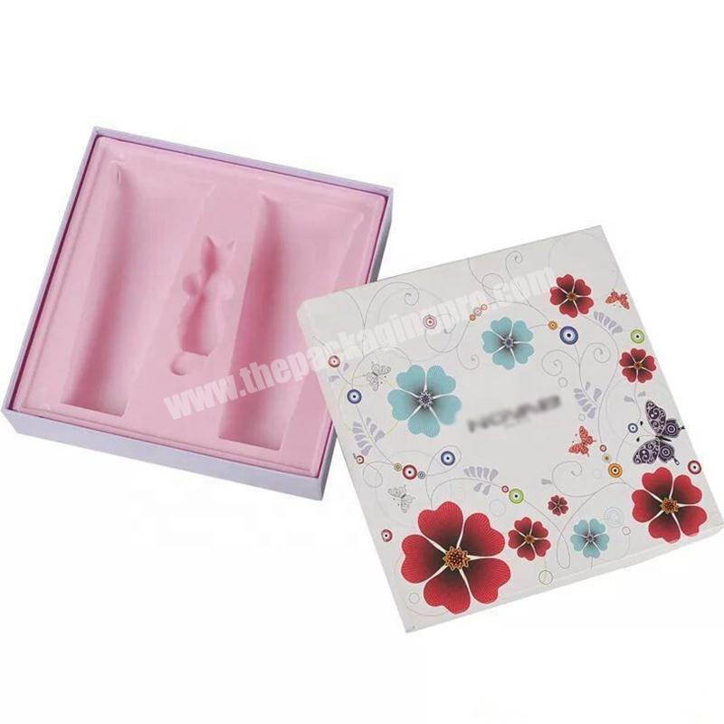 Custom High Quality Two Piece Luxury Cosmetics Skin Care Set Paper Packaging Box