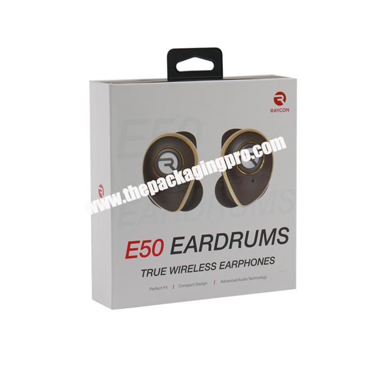 custom hight quality retail bluetooth earphone packaging box