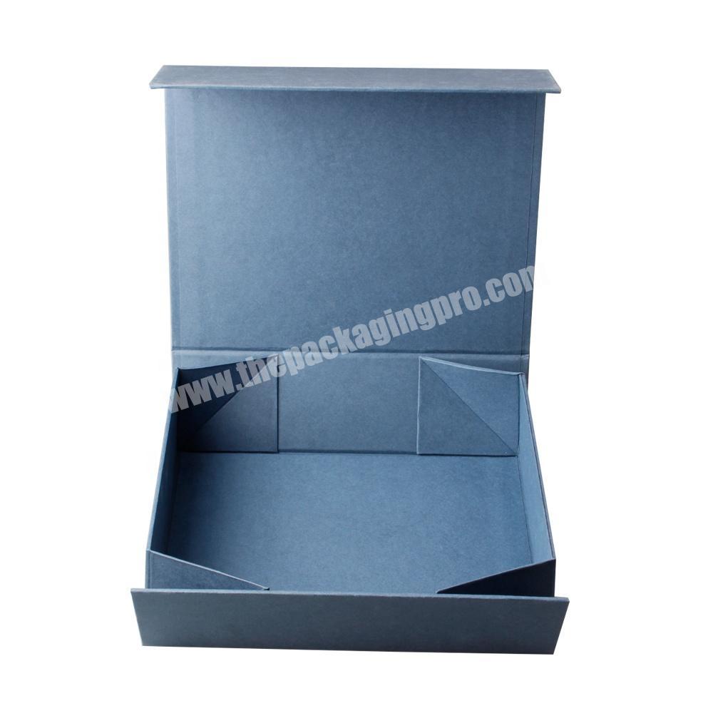 Custom hot foil logo printing luxury magnetic closure folded flower box luxury