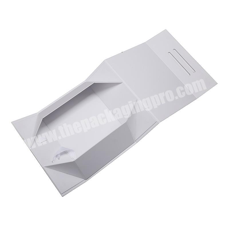 Custom hot luxury shoe clothing cake packaging cardboard magnetic rigid styles flat folding paper box