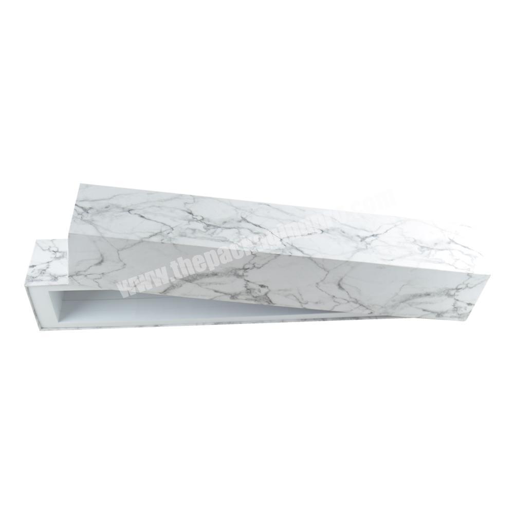 Custom hot selling paper marble pillow gift hair extensions packaging box