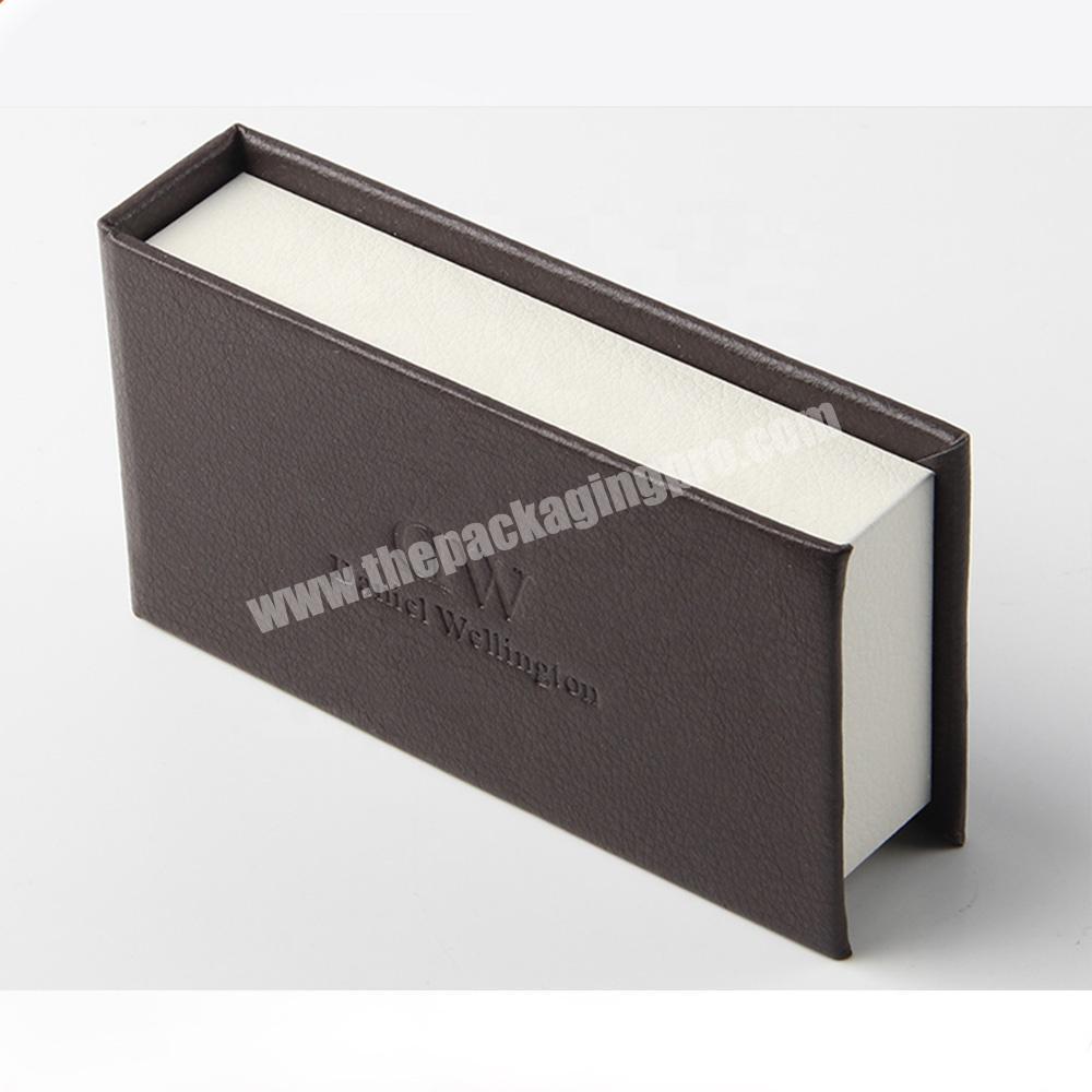 custom jewelry paper gift packaging box leatherette case wholesale