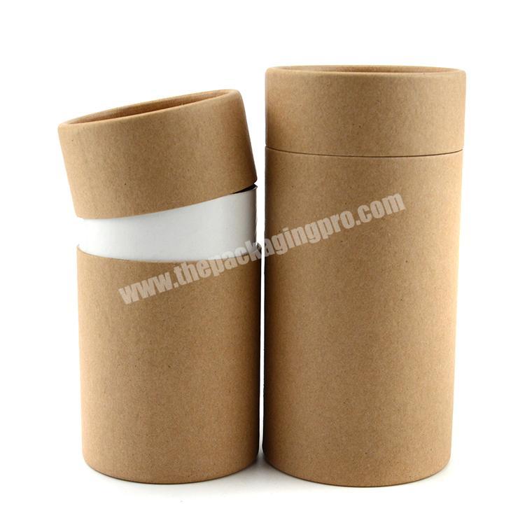 Custom kraft cardboard tube round kraft paper tube for essential oil packaging