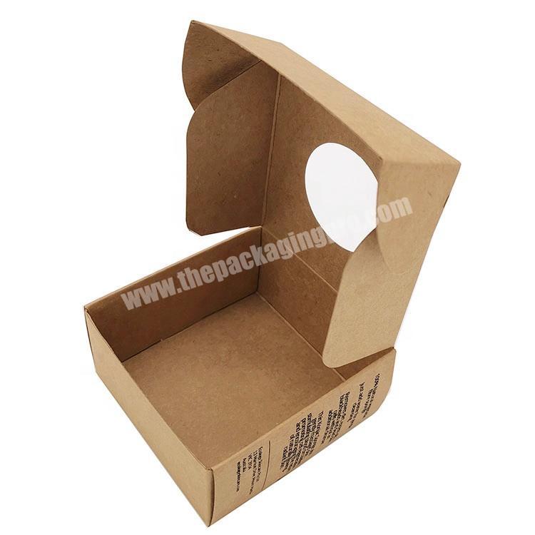 Custom kraft mailer box paper box with window