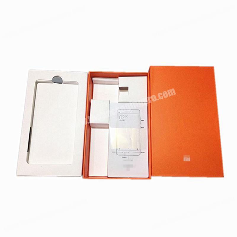 Custom kraft paper cell phone case retail packaging box