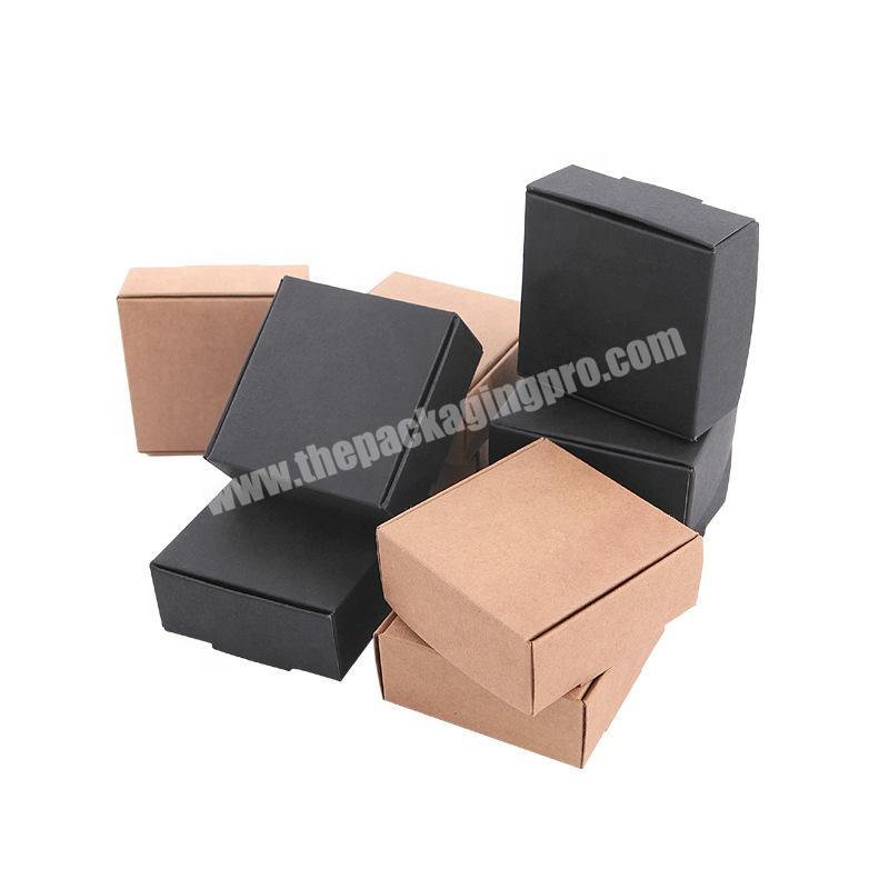 Custom kraft paper folding packaging mini gift box for soap