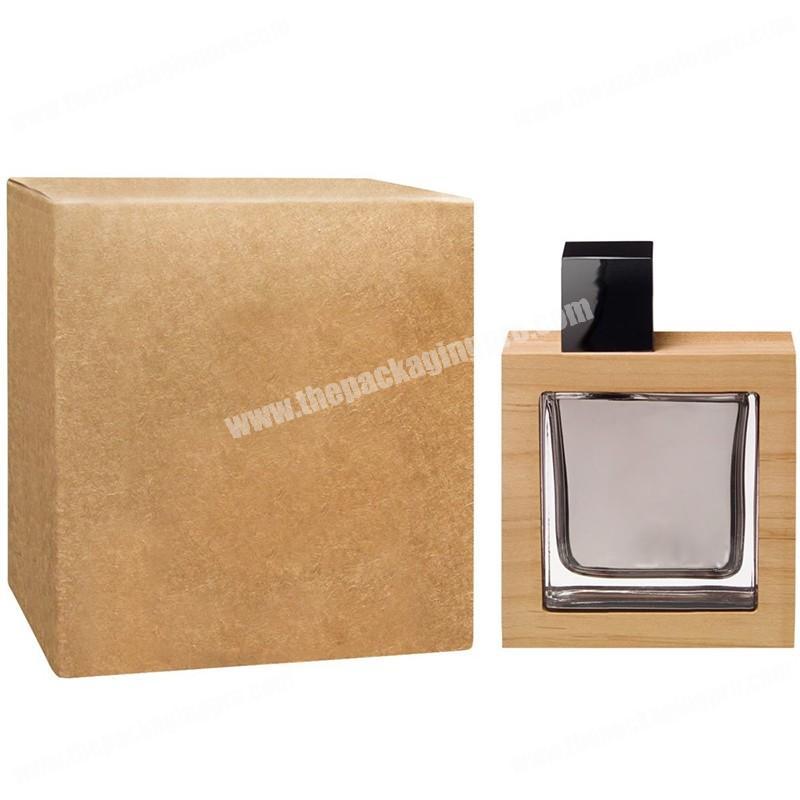 Custom kraft paper gold foil logo perfume cheap packaging card box