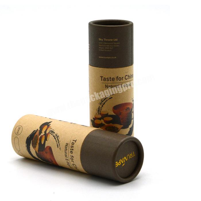 custom kraft paper tube recycled biodegradable paper cardboard tubes round cylinder gift box