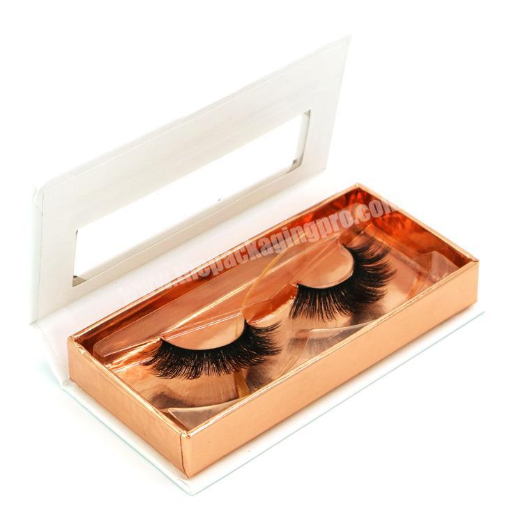 Custom lash boxes magnetic paper flip eyelash packaging box in Guangzhou