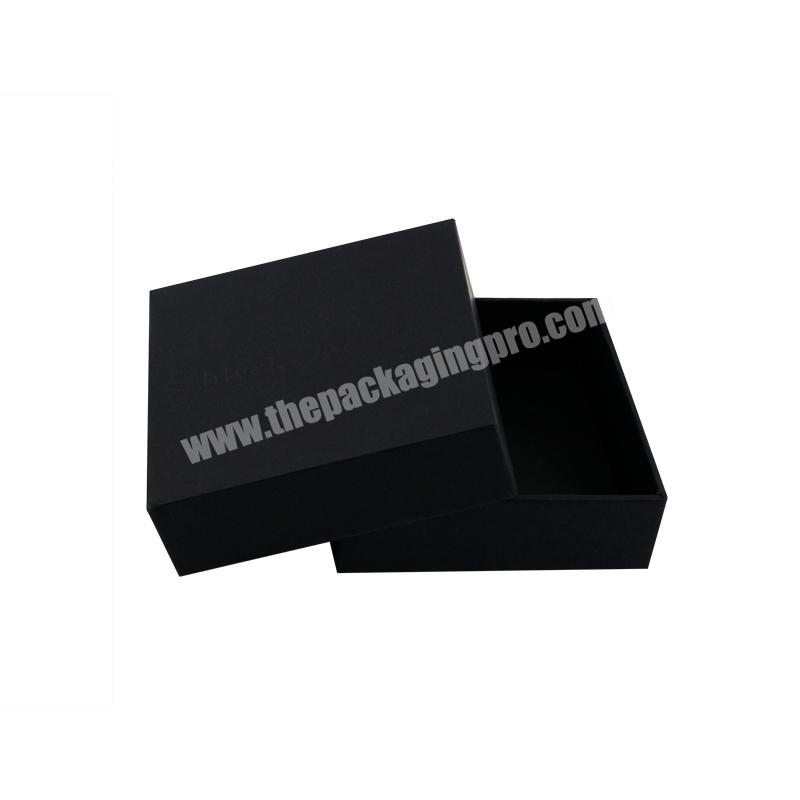 custom lid and base black paper cardboard paper packaging bracelet paper boxes