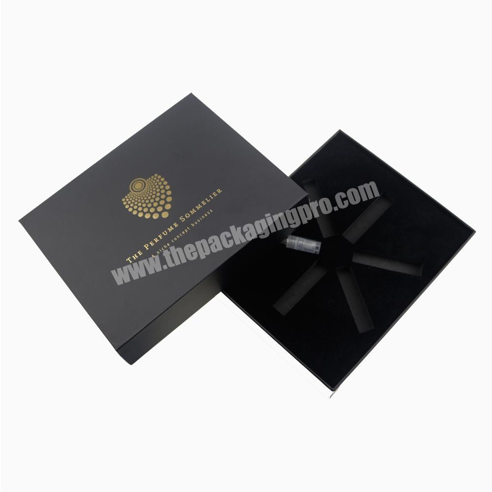 Custom lid and base box style packaging paper gift box black