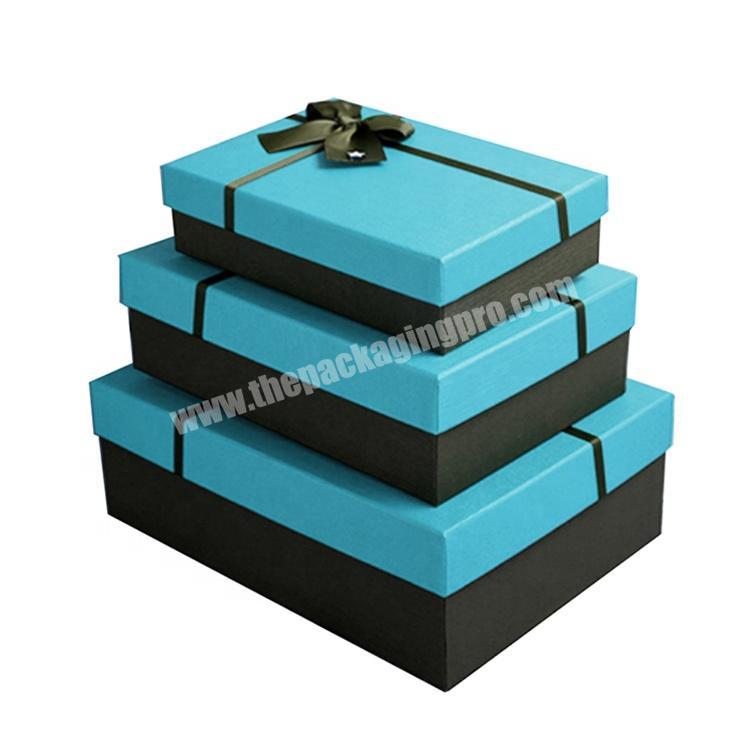 Custom Lid Base Sturdy High End Gift Packaging Paper Cardboard 2 Piece Rigid Box