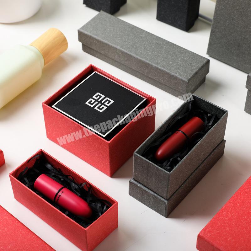 Custom Lid Packaging Box Luxury Red Cosmetic Box for Lipsticks