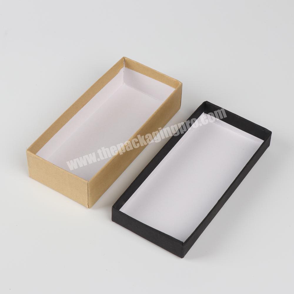 Custom logo 2 piece sturdy gift box recyclable 2 pieces cardboard packaging lid and base for small products Packaging