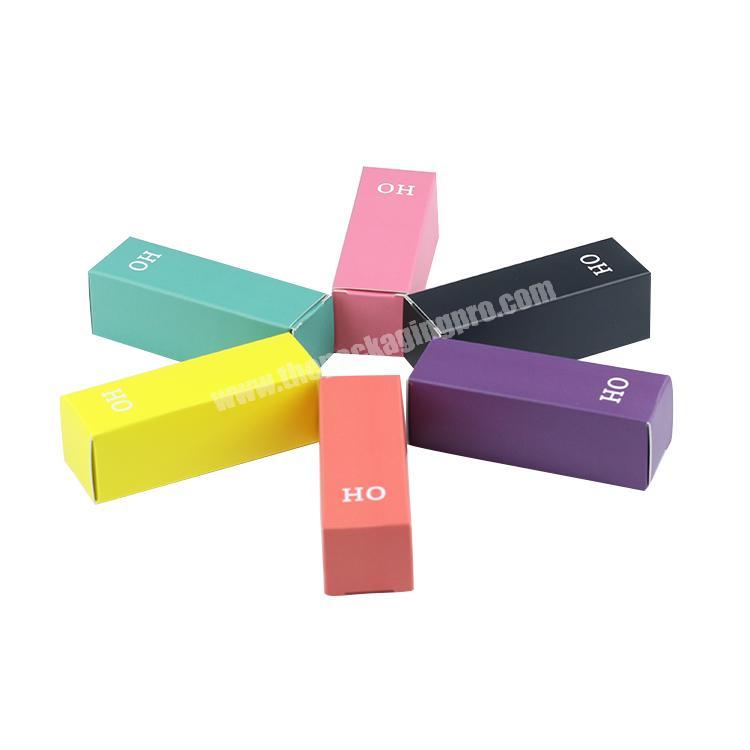 Custom logo 350gsm paper cosmetic lipstick packaging box