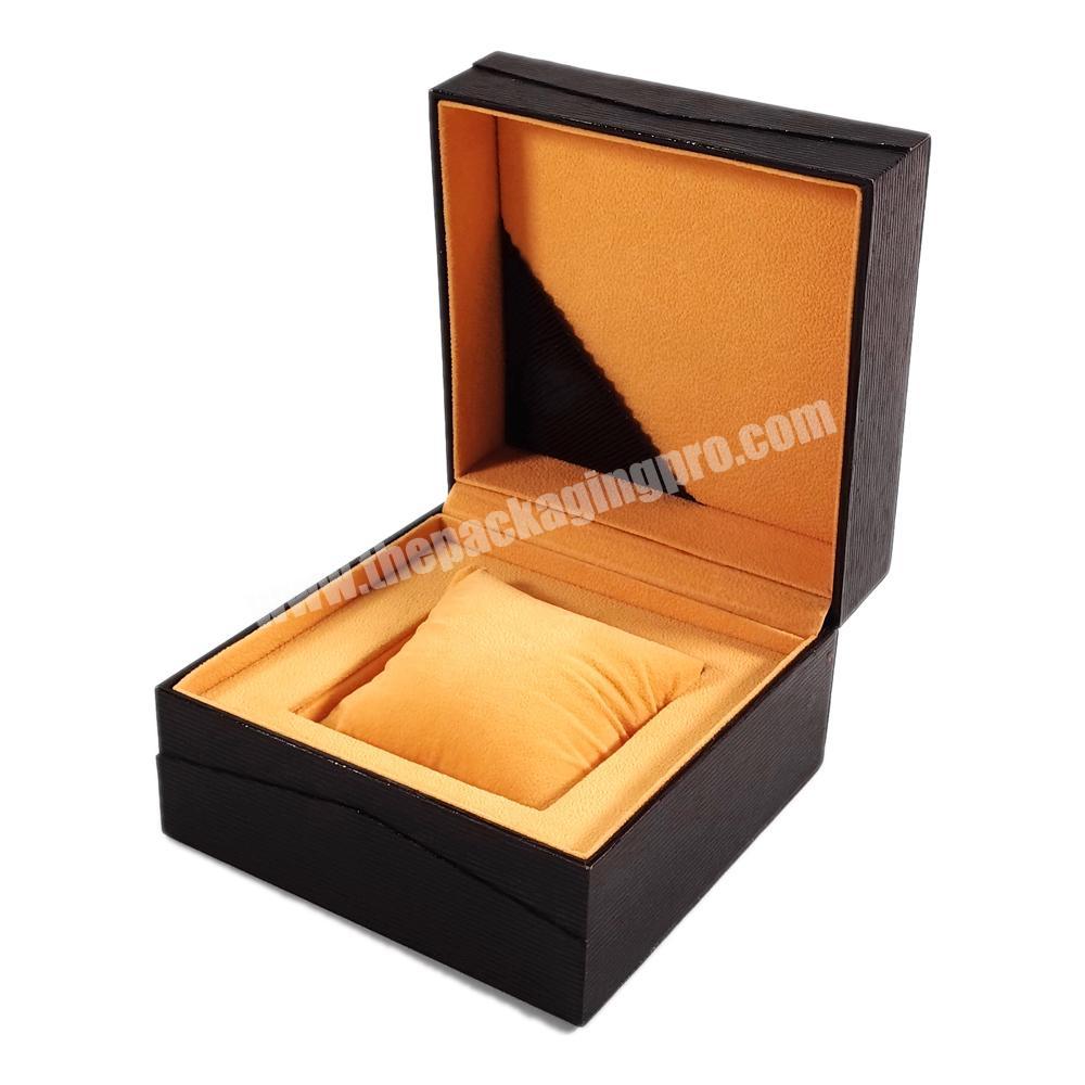 Custom Logo Best Selling Wooden Luxury Leather Watch Strap Gift Packaging Box Watch Box with Pillow